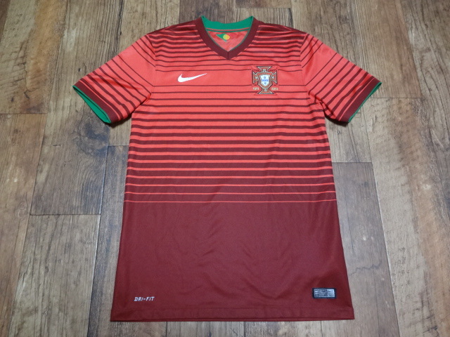ポルトガル代表 正規品 ユニフォーム シャツ 2014/2015 ホーム Sサイズ 中古_画像1
