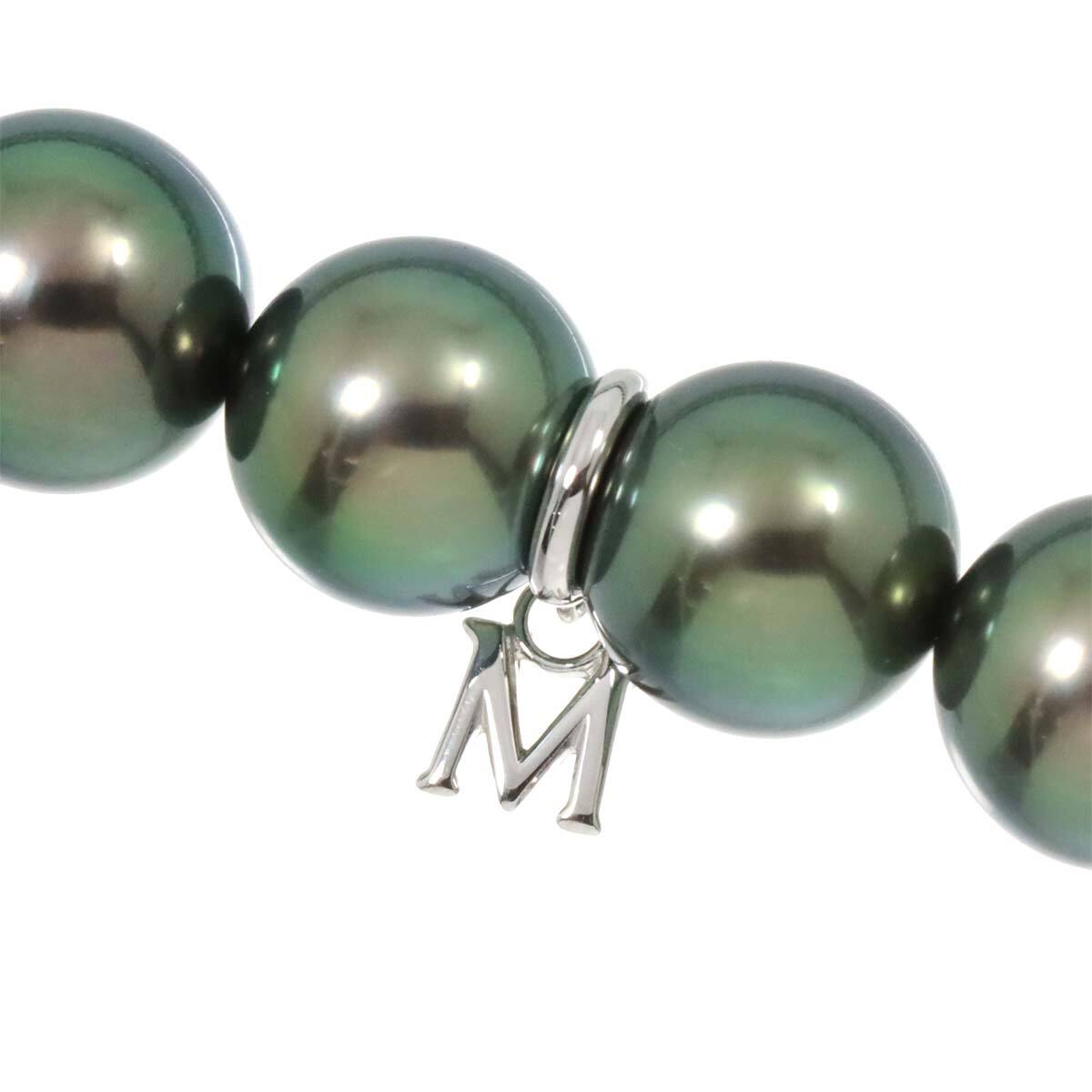 ミキモト MIKIMOTO 黒蝶真珠 10.5-8.0mm ネックレス 43cm K18 WG ミキモト MIKIMOTO 黒蝶真珠 10.5-8.0mm ネックレス 43cm K18 WG