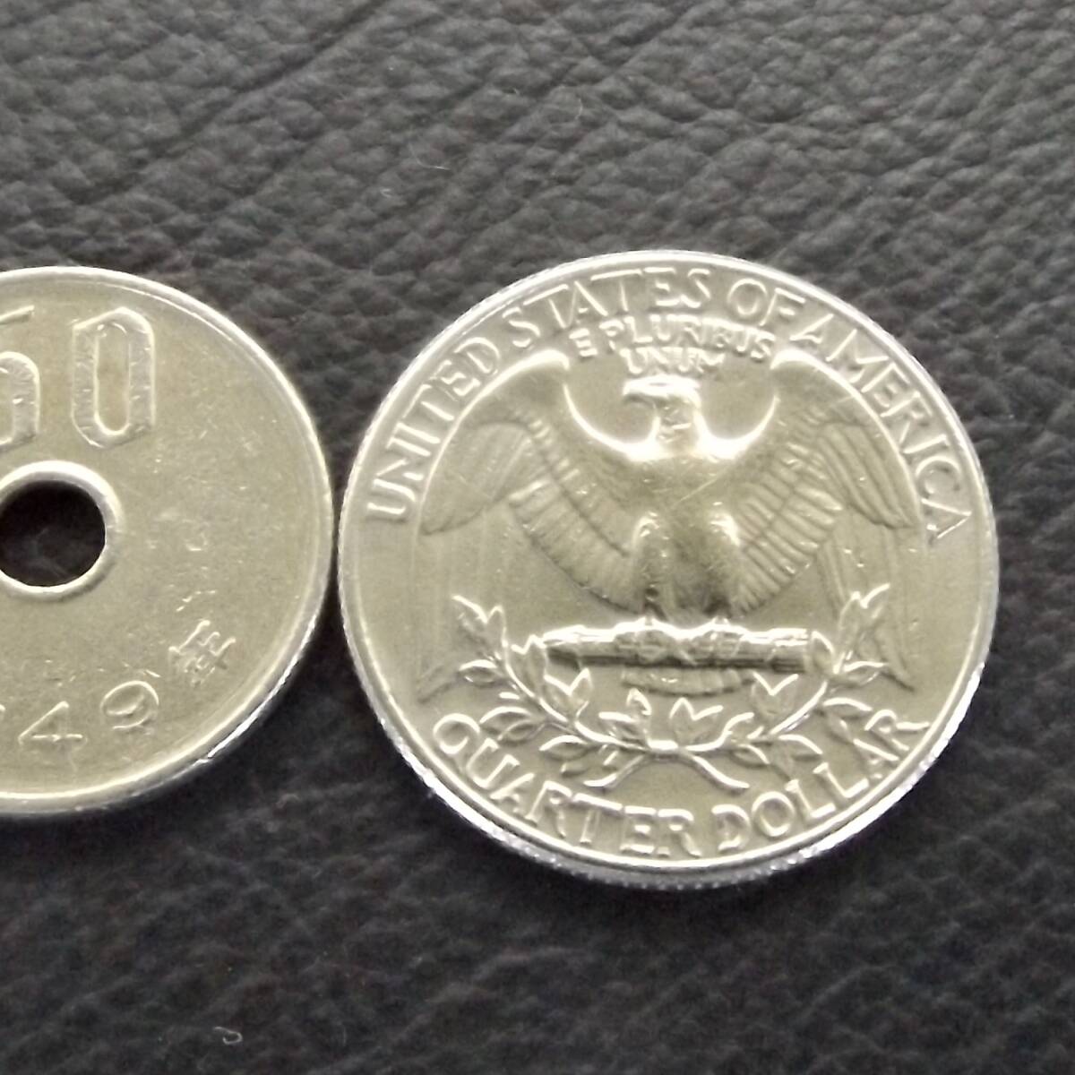 アメリカ 25セント白銅貨 ワシントン像 1980年銘 クォーター