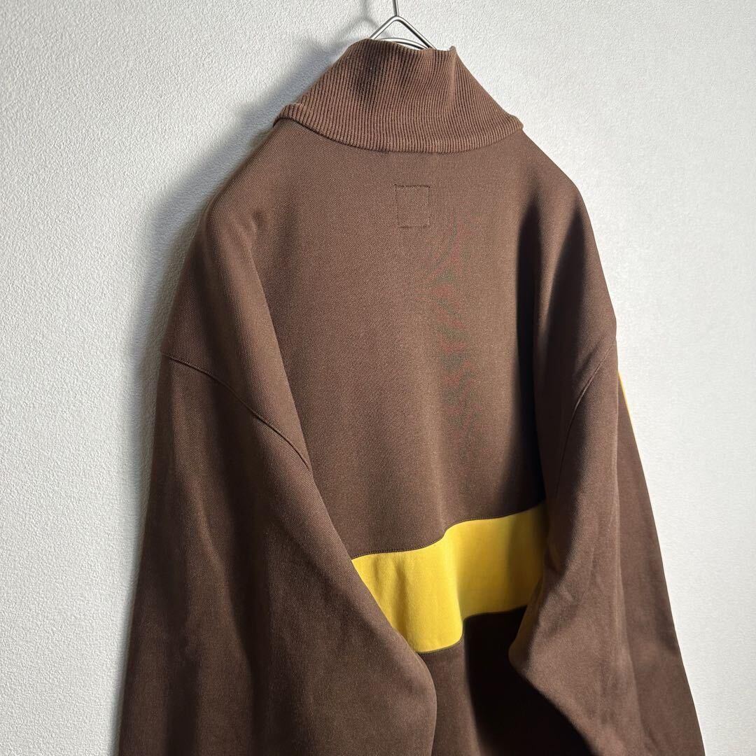 松村北斗着用】ビッグサイズ adidas トラックジャケットXL 茶黄 松村北斗着用】ビッグサイズ adidas トラックジャケットXL 茶黄