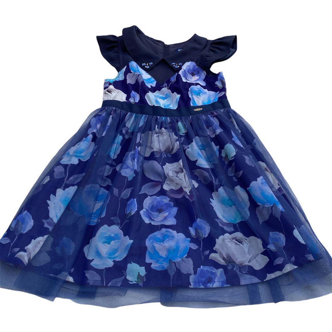 美品 アナスイミニ ANNA SUI mini フラワープリント ワンピース 美品 アナスイミニ ANNA SUI mini フラワープリント ワンピース