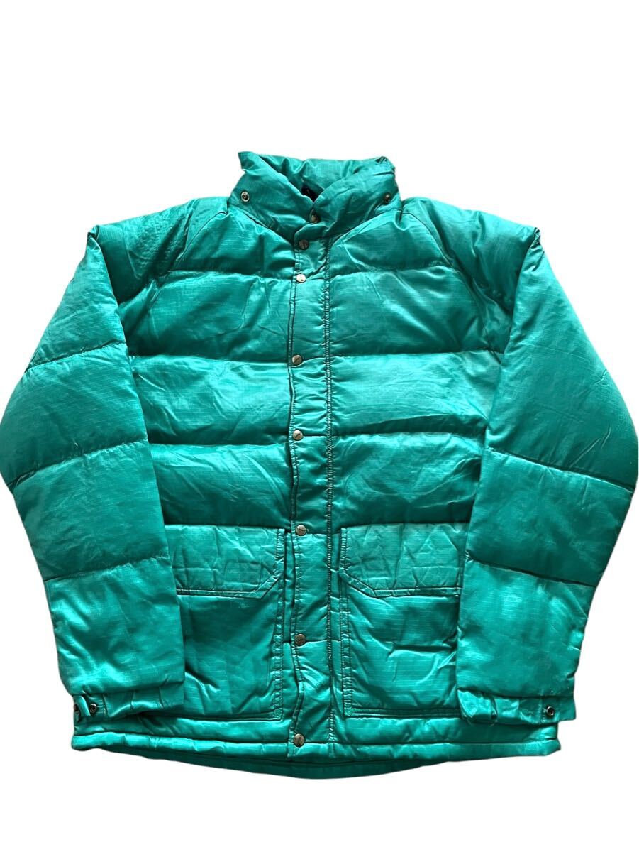 ●●vintage 70's us CAMP7 キャンプセブン リップストップ ダウンジャケット M 緑グリーン●●