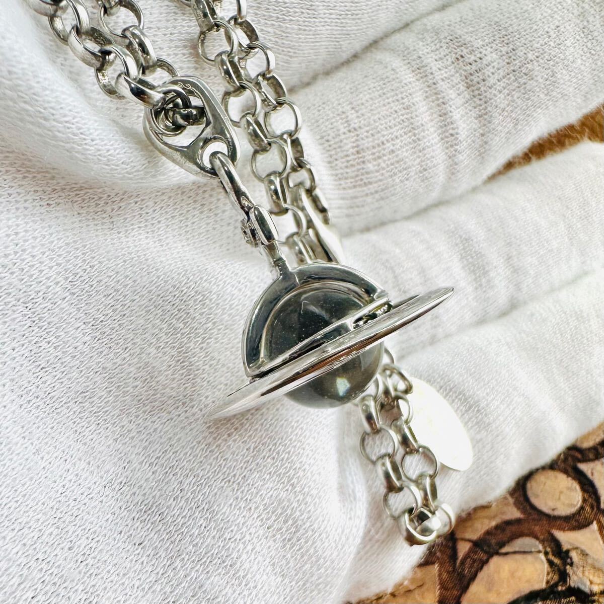 Vivienne Westwood ミニオーブクリスタルネックレス 希少 シルバー925 VivienneWestwood タイニーオーブネックレス