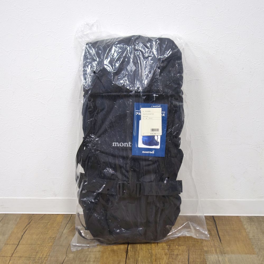 未使用 モンベル mont bell アルパインパック30 1133363 ブラック 30L 登山 ザック リュック バックパック アウトドア cf09mn-rk26y06693