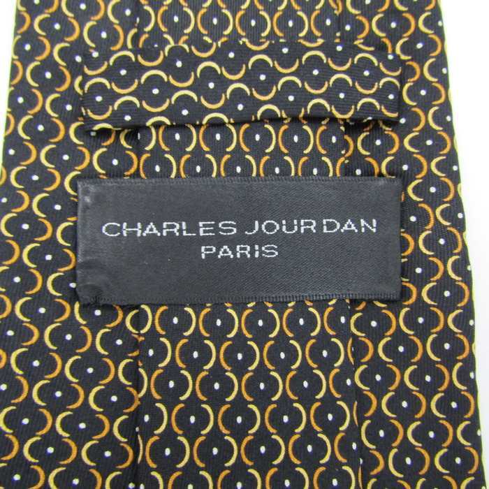  Charles *joru Dan бренд галстук точка panel рисунок шелк PO мужской черный CHARLES JOURDAN