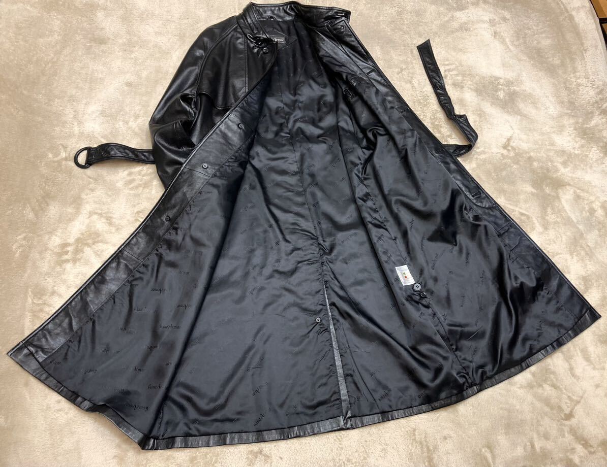 羊革コート(Wind Armor)イタリアsizeM(日本sizeL) 贅の極み!美品 定価12万円 ニチワ【WIND ARMOR】イタリアン