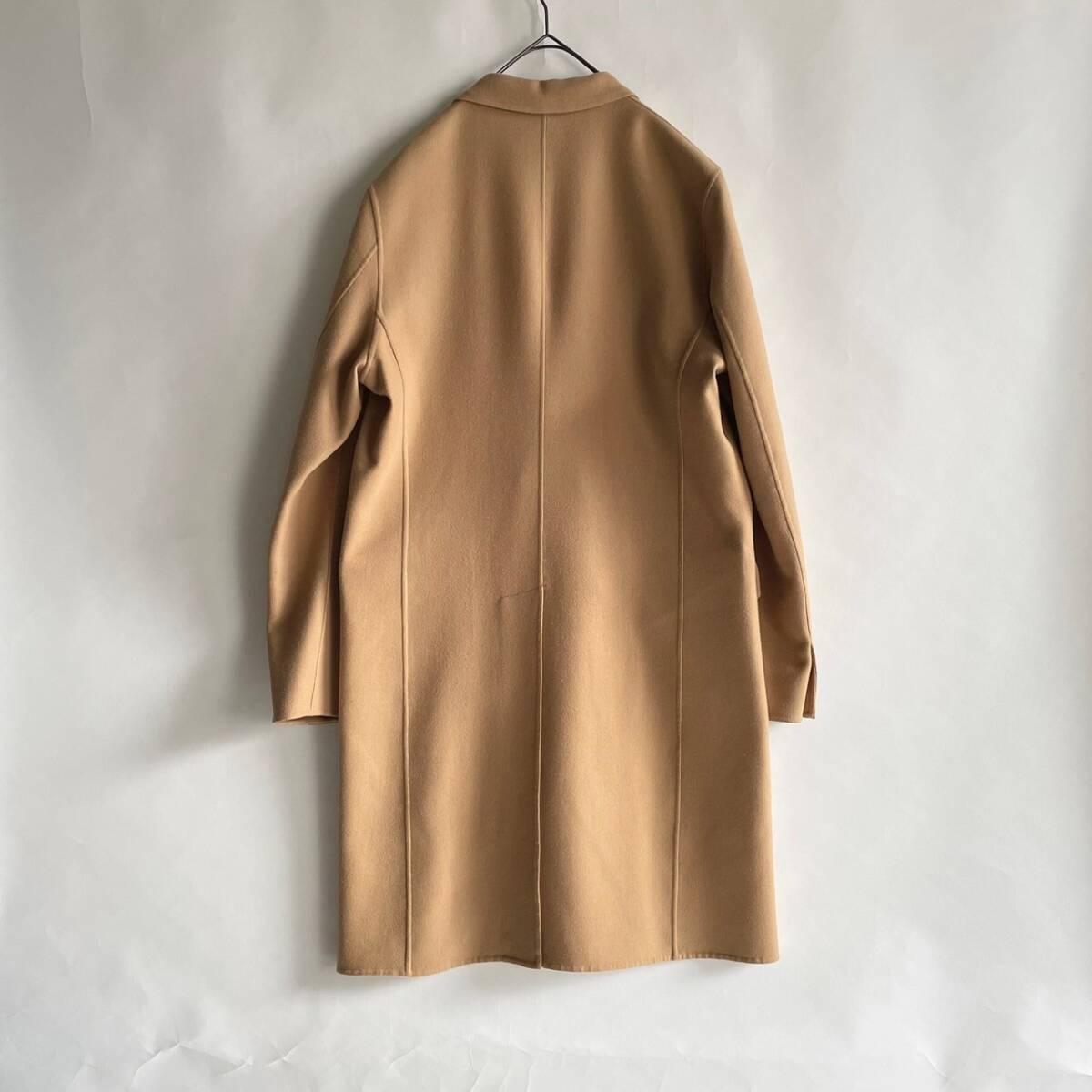 【美品】beautiful people 日本制 ビューティフルピープル ウール チェスター コート ダブルブレスト クラシック キャメル size 180 sk