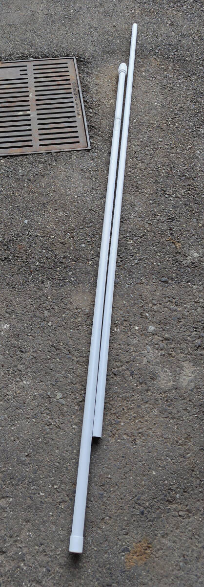 発送地域限定【東京・神奈川一部送料無料】美品 24本セット 2段伸縮3mのぼりポール 3ｍ～720 スウィングバナー専用 エコマルポール 白_画像5