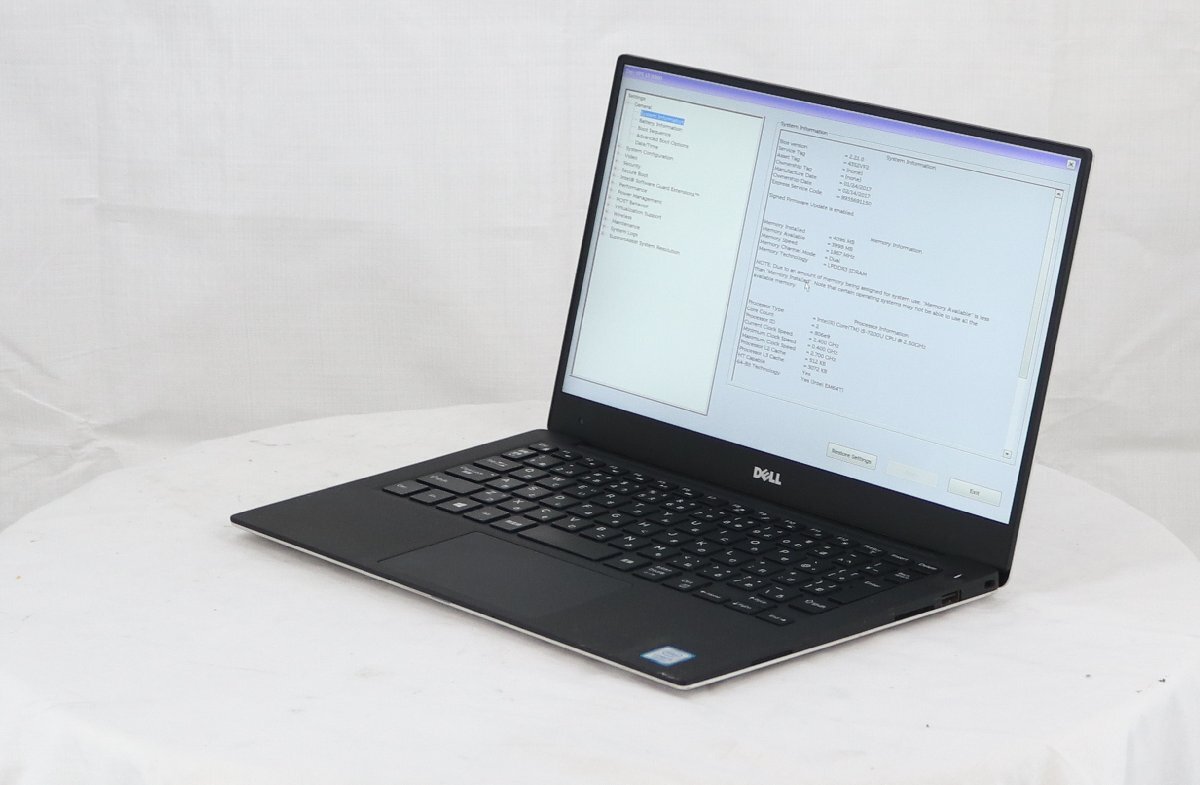 DELL XPS 13 9360 -　Core i5 7200U 2.50GHz 4GB 128GB(SSD)■現状品