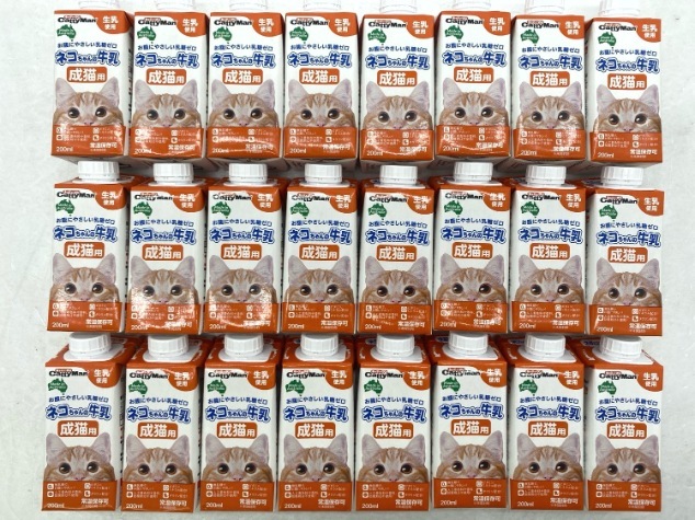 【送料無料】24個セット！ネコちゃんの牛乳 生乳使用 成猫 ミルク ◆賞味期限 2024年11月