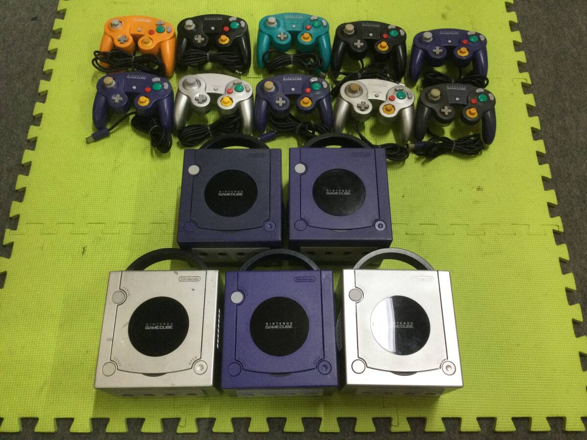 【GN6019/120/0】ジャンク★ゲームキューブ 本体5台★コントローラー 10個★大量★まとめ★セット★GAMECUBE★GC★任天堂★ニンテンドー★