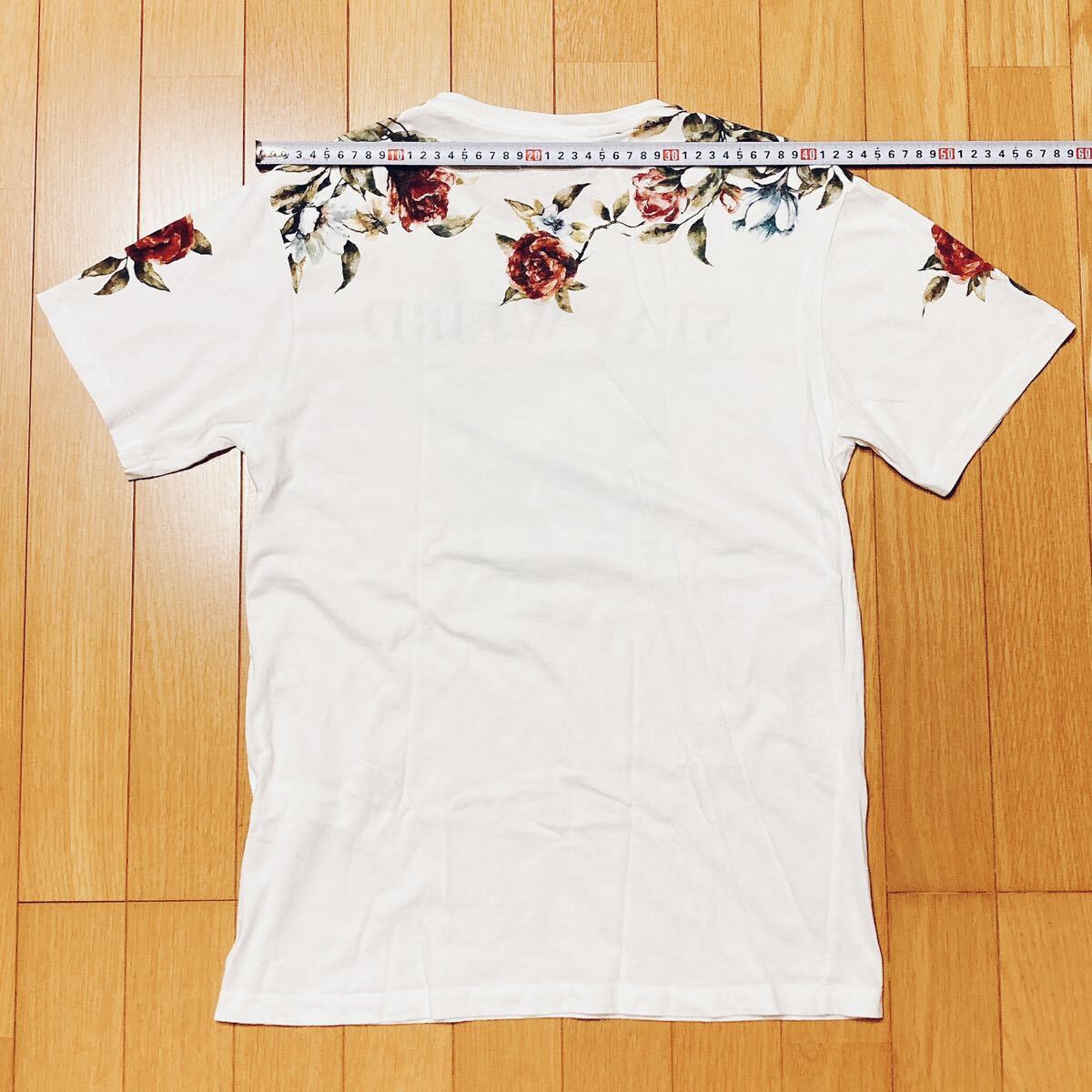 ZARA スコーピオン フラワー スカル柄 Tシャツ Sサイズ サソリ ZARA スコーピオン フラワー スカル柄 Tシャツ Sサイズ サソリ