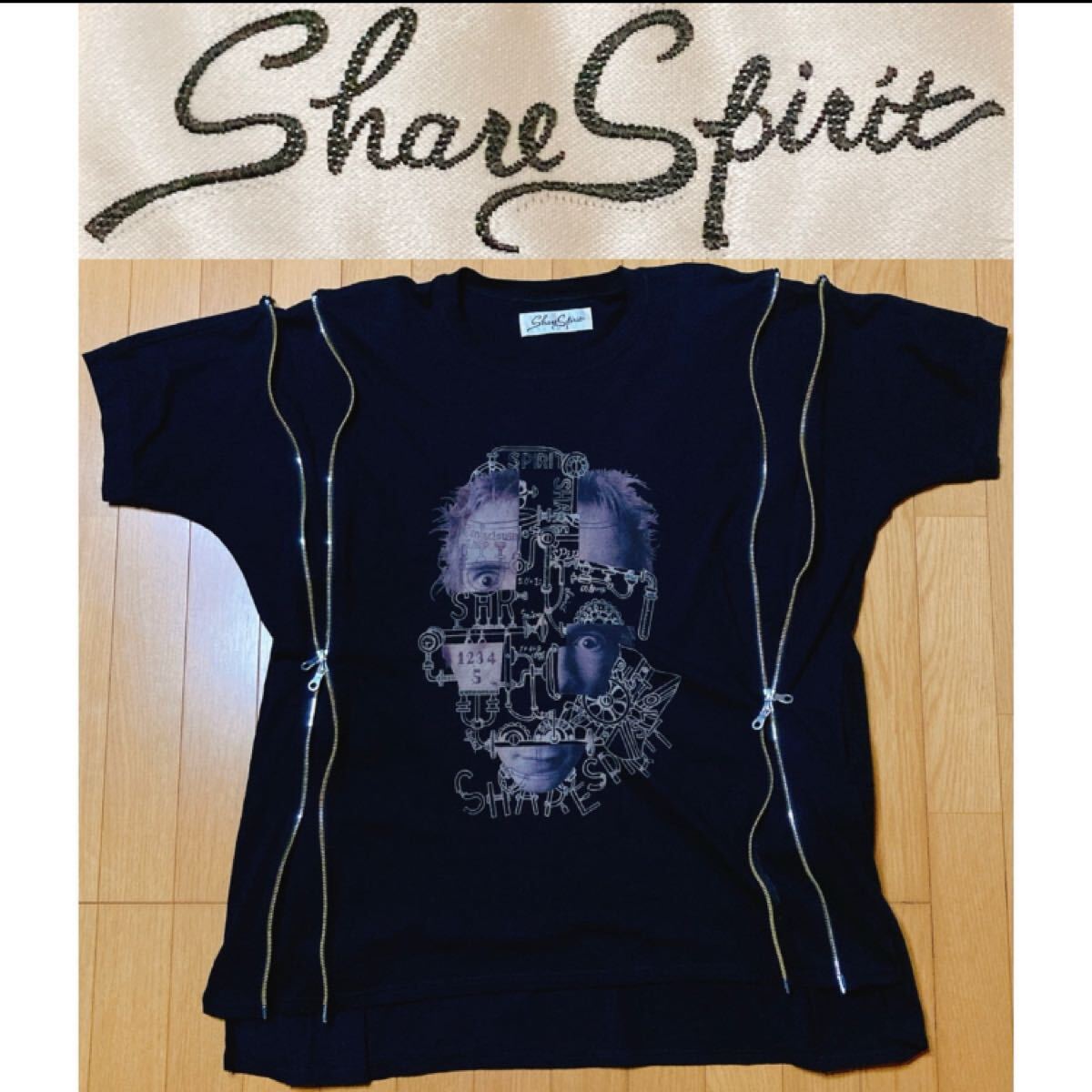 Share Spirit 変形 ジップ 分解 デザイン セックスピストルズ T Share Spirit 変形 ジップ 分解 デザイン セックスピストルズ T
