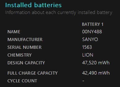 【殘量89%以上】 Lenovo純正 レノボ ThinkPad L560 L570用 6セルバッテリー 71+ 00NY488 SB10H45073 [lb570010]