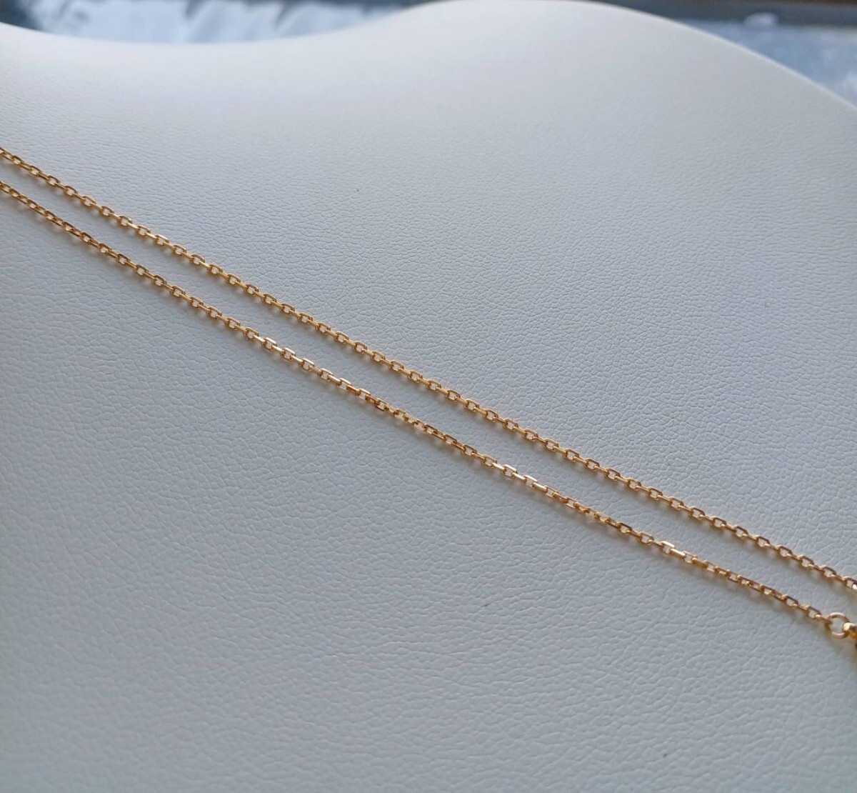 K18ゴールド　アズキネックレス 38cm _画像4