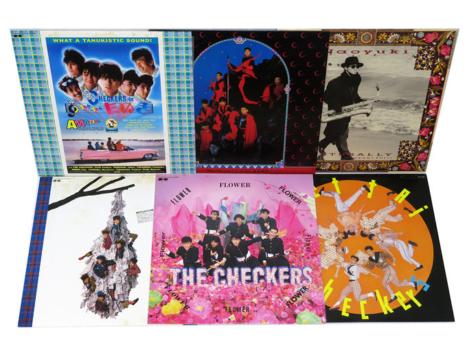 【中古LPレコード盤(pán)】CHECKERS：FLOWER?絶対チェッカーズ!!?もっと!チェッカーズ?毎日!!チェッカーズ?TAN TAN たぬき 他：6枚セット