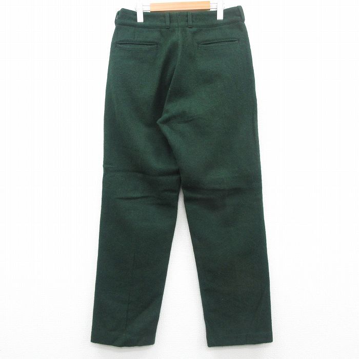 W34/ old clothes Johnson pants men's 80s green green ...24oct15 used bottoms long 