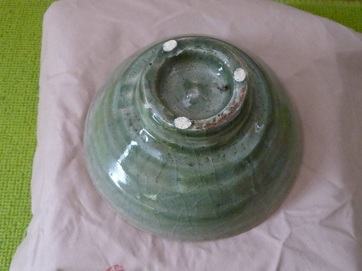 最新作の 目黒威徳 南山窯 青磁 (青磁 茶道具 高野山 共箱 栞 共布 茶碗 工芸品