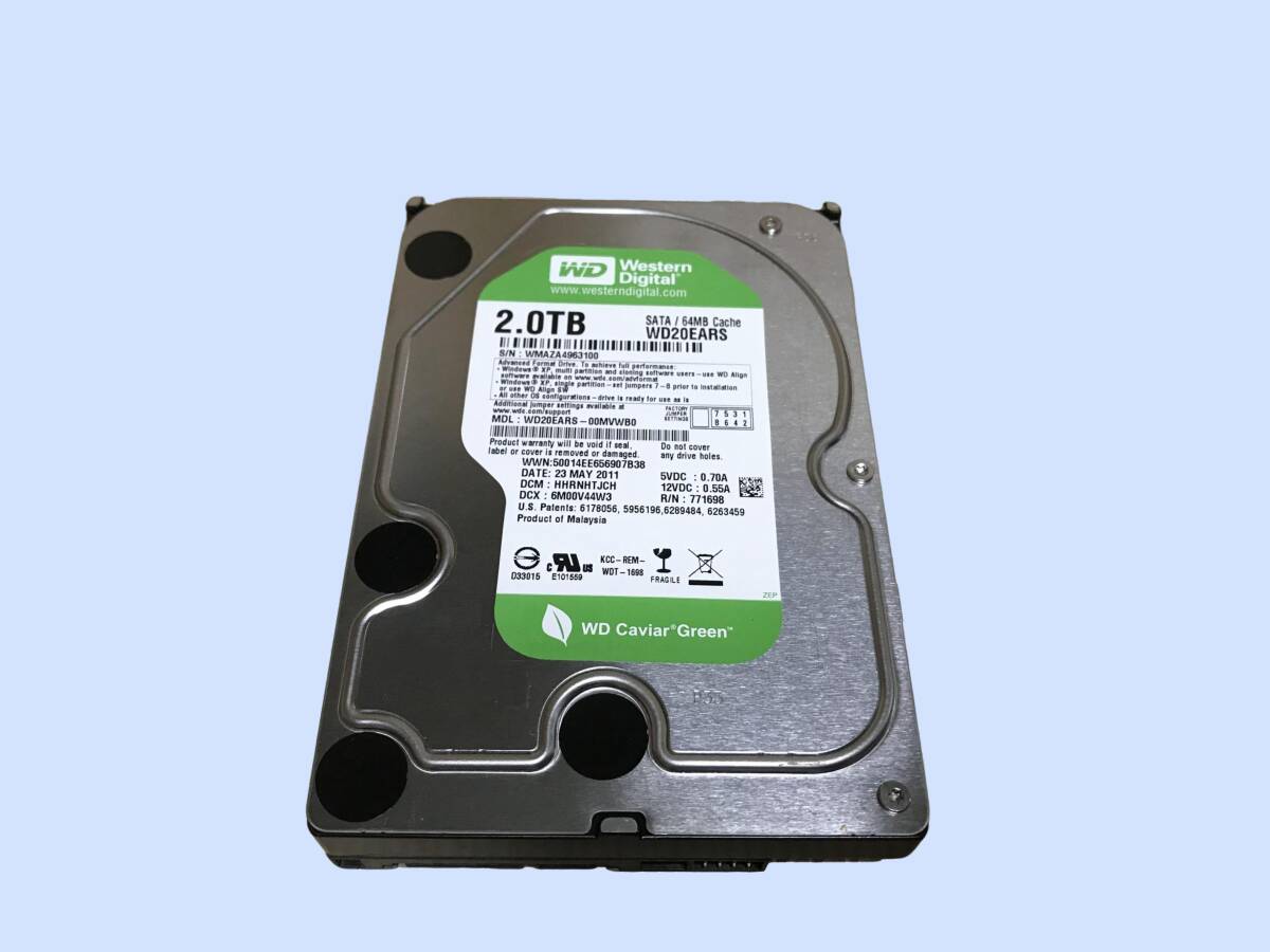 M4356 Western Digital　WD20EARS HDD 2TB 3.5インチ「注意」ジャンク品 全国送料無料
