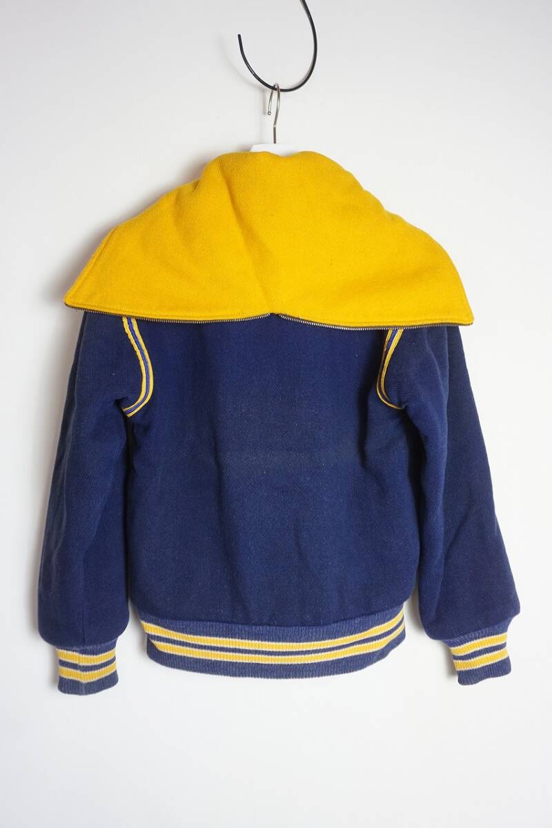 40S 50S? RIPON ATHLETICliponlipon Award jacket sailor stadium jumper wool melt n Vintage navy blue 612O