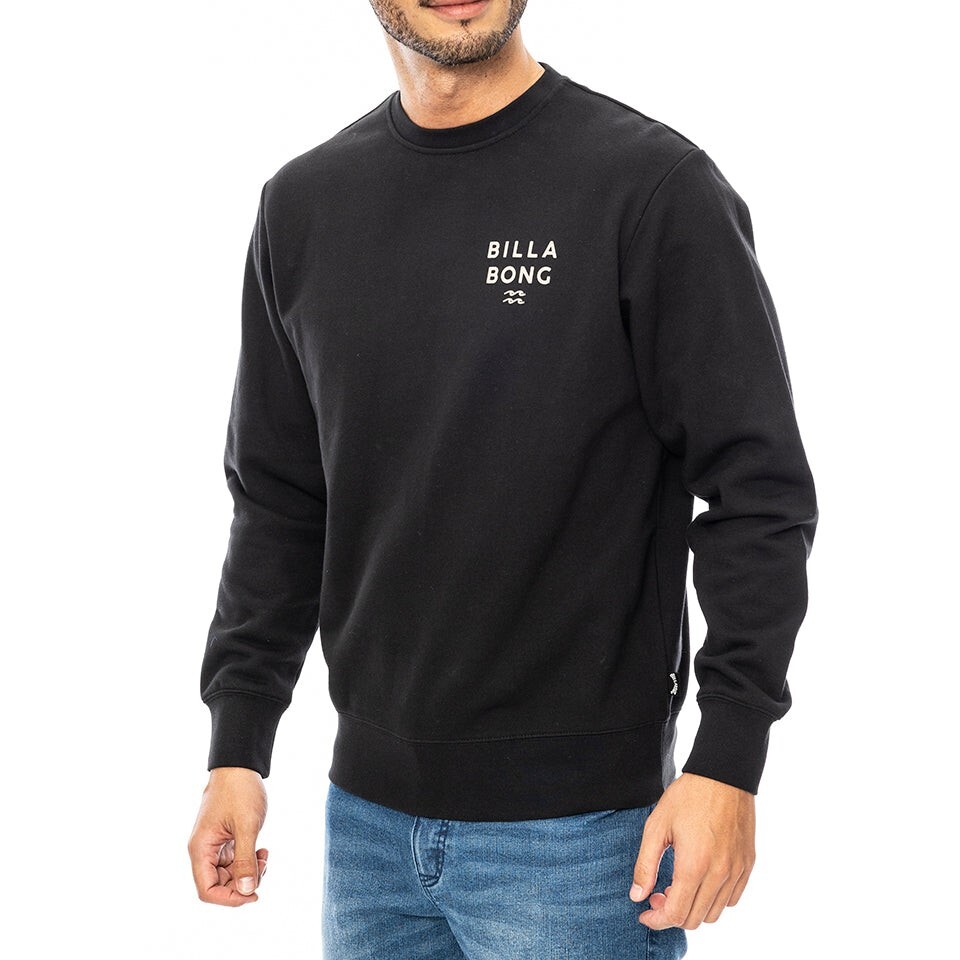★送料無料★2024秋冬 新品【BILLABONG/ビラボン】DECAF トレーナー BLK メンズM BE012021