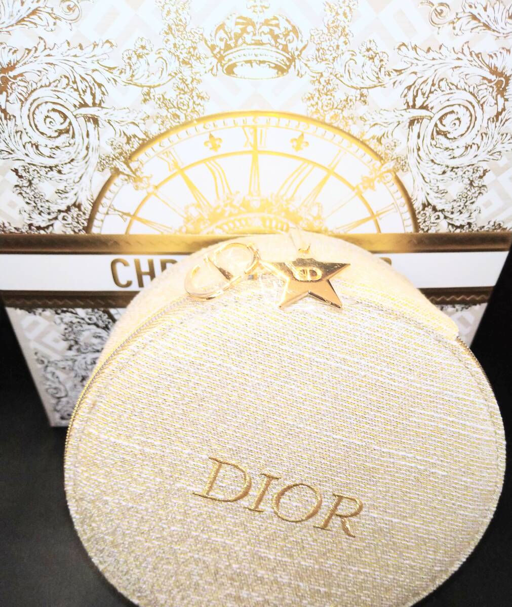 DIOR ディオール ホリデー バニティ ポーチ ゴールド ミラー付き DIOR ディオール ホリデー バニティ ポーチ ゴールド ミラー付き