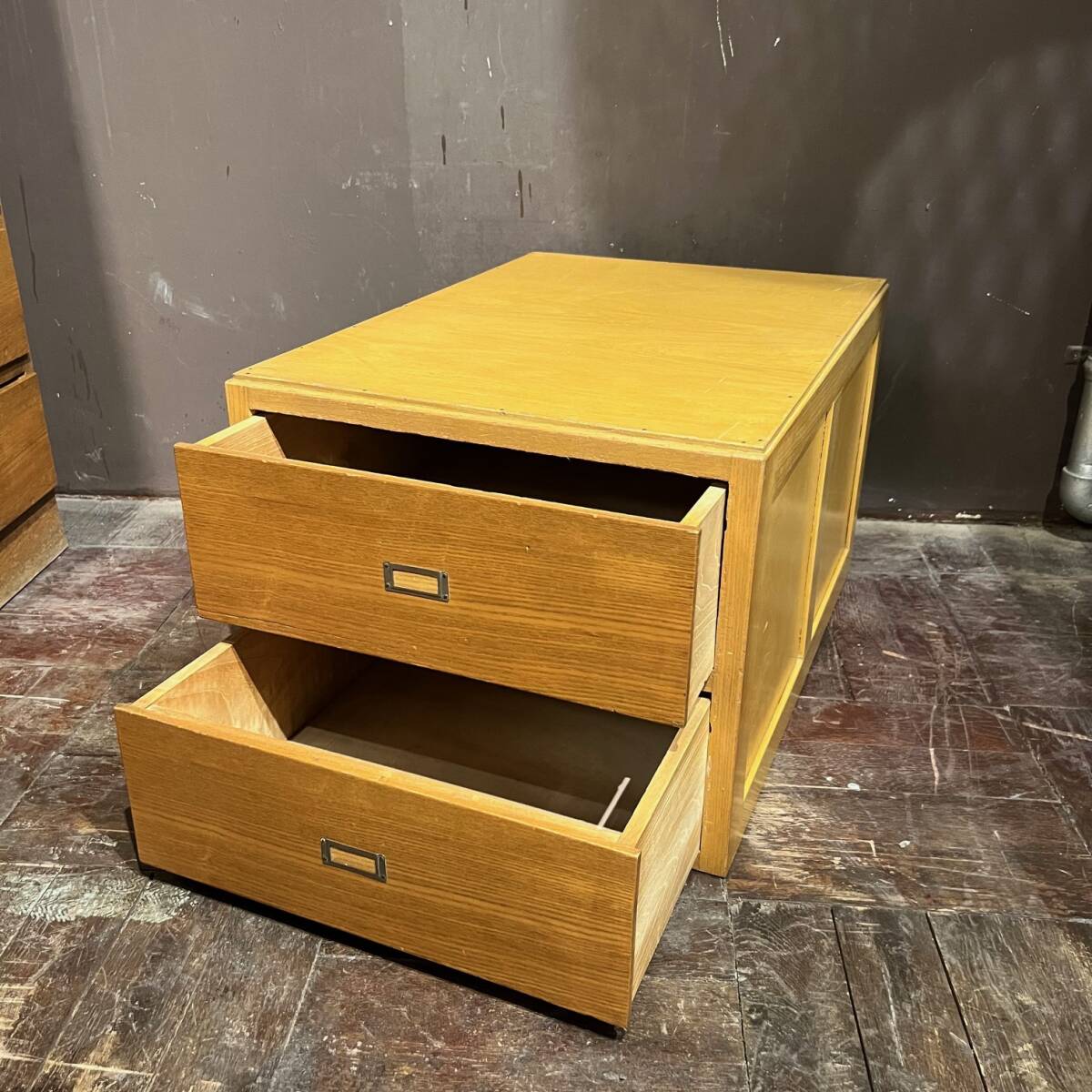 5390円 Vintage Filing Cabinet 書類棚 昭和レトロ ナラ材 楢 5390円 Vintage Filing Cabinet 書類棚 昭和レトロ ナラ材 楢
