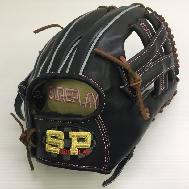 中古品 シュアプレイ SUREPLAY オーダー 硬式 内野手用グローブ トートバッグ付 3075