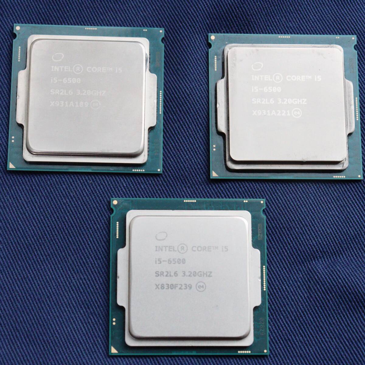 【1円スタート】INTEL CPU 3個まとめて　第6世代　Core i5-6500　3.20GHz　6Mキャッシュ 4コア/4スレッド　　FCLGA1151 　中古