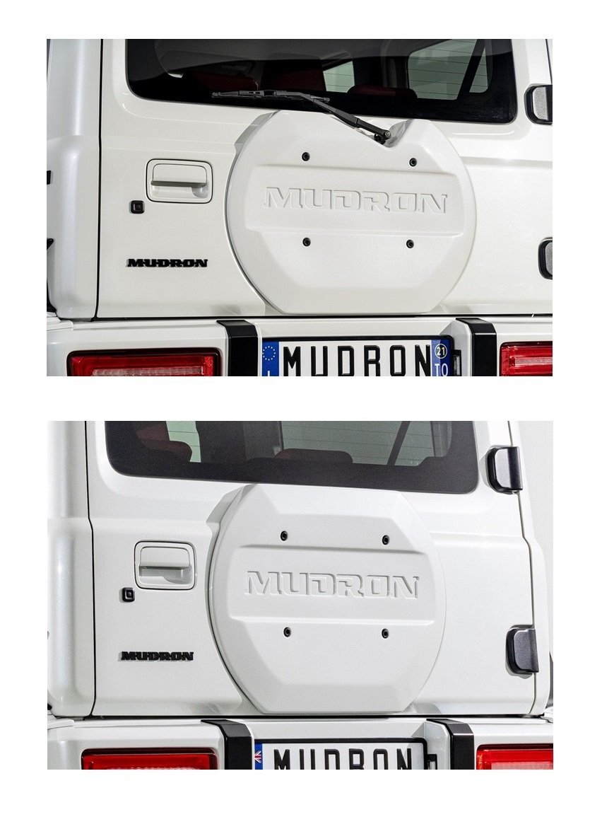 AIMGAIN MUDRON GT-X SUZUKI スズキ JIMNY SIERRA ジムニーシエラ JB74W スペアタイヤレスゲートカバー エイムゲイン エアロ パーツ