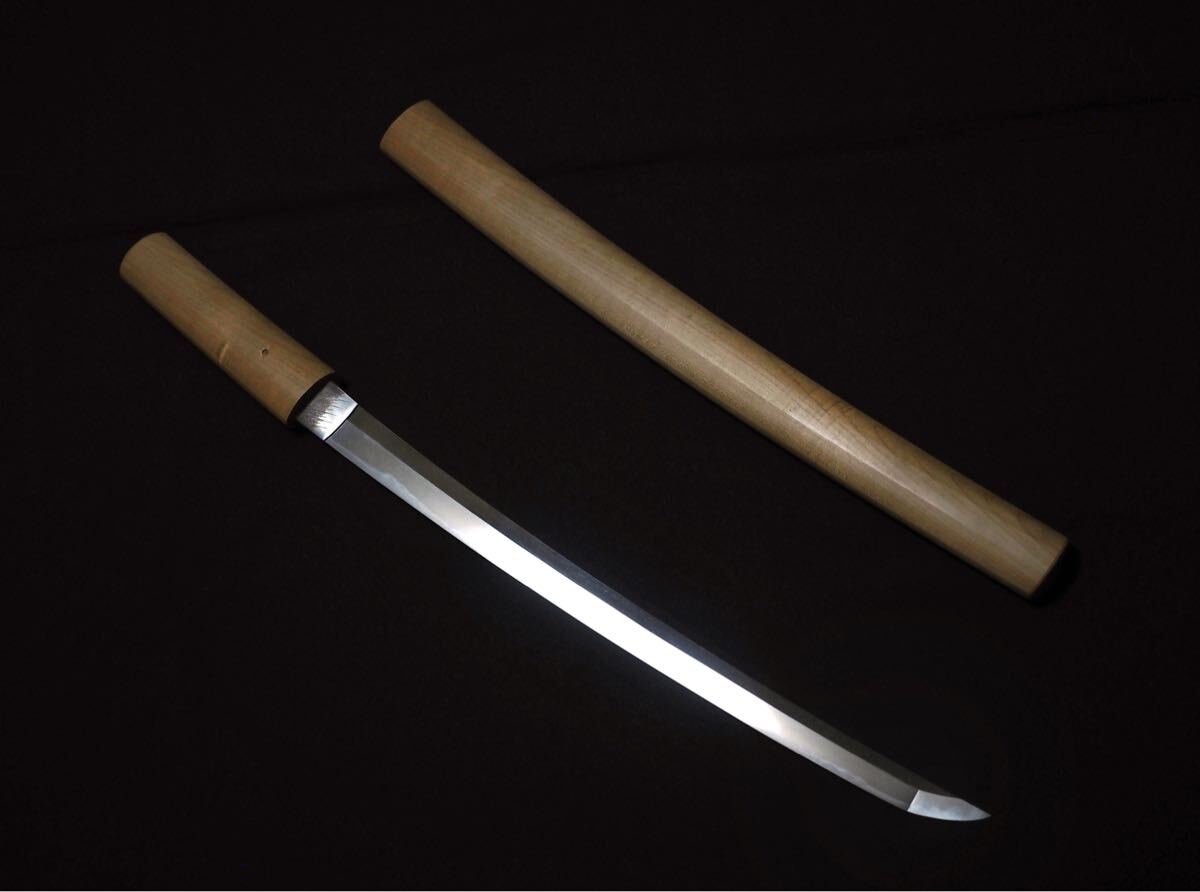 脇指 無銘 拵え入り 銀着せはばき