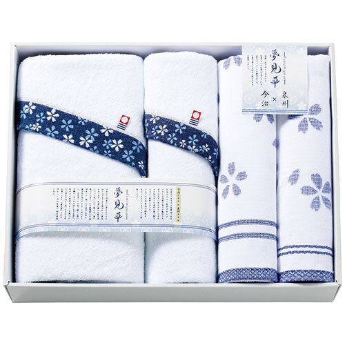  dream see . towel set YM-2450 bath towel ( now .)1 sheets * face towel ( now .* Izumi .) each 1 sheets *woshu towel ( Izumi .)1 sheets 9296-054