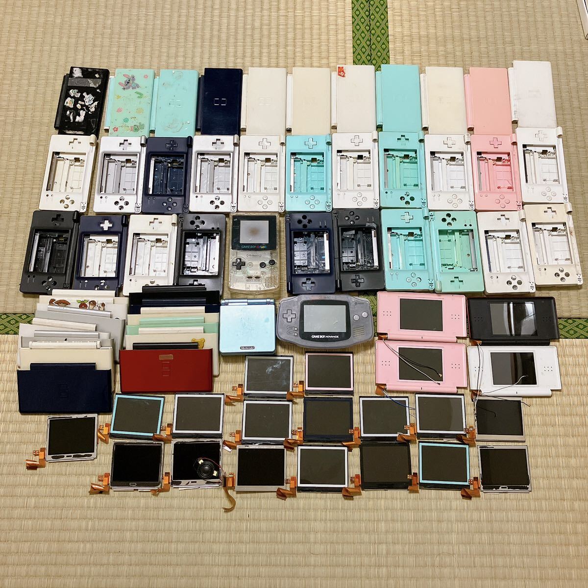 ジャンク　外装　液晶　まとめ売り　大量　ニンテンドー　DS LITE GBA GBASP Nintendo 任天堂 