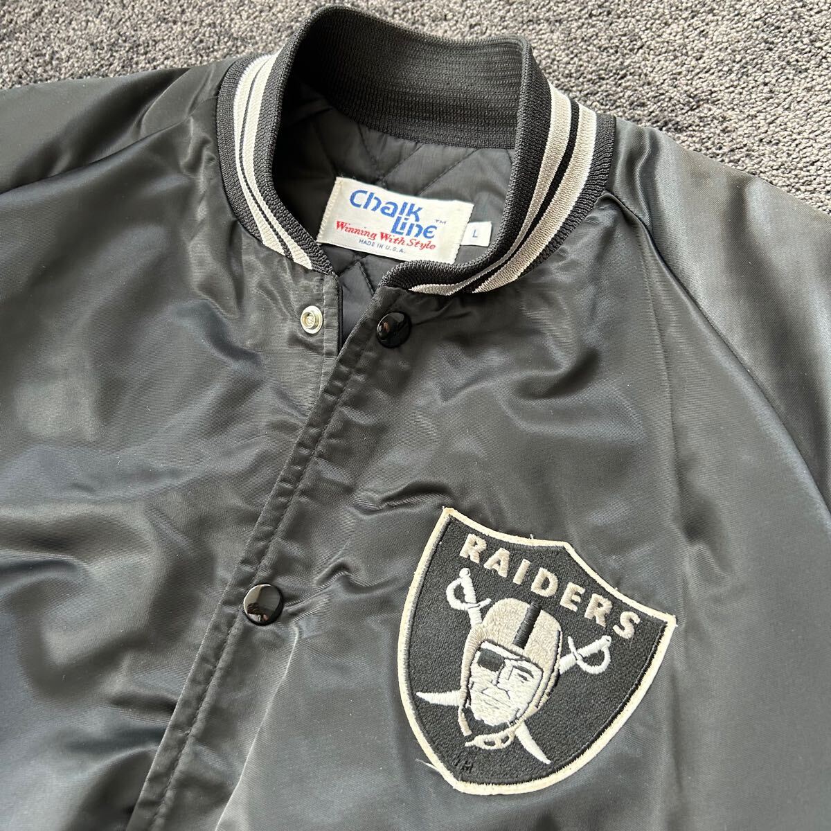 90s Chalk Line RAIDERS レイダース スタジャン ビンテージ 90s Chalk Line RAIDERS レイダース スタジャン ビンテージ