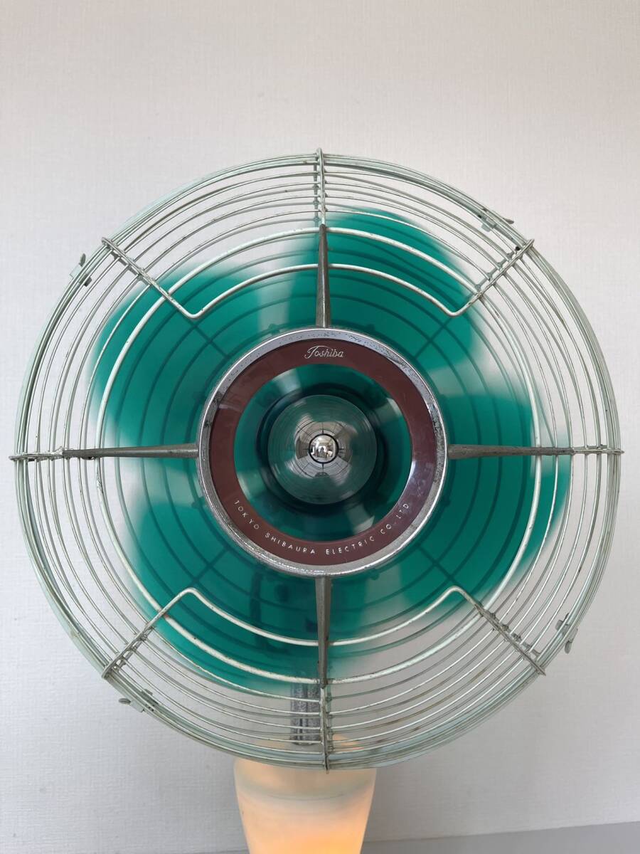 扇風機 昭和レトロ 東芝 Toshiba 夕顔 LP形 4枚羽根 東芝