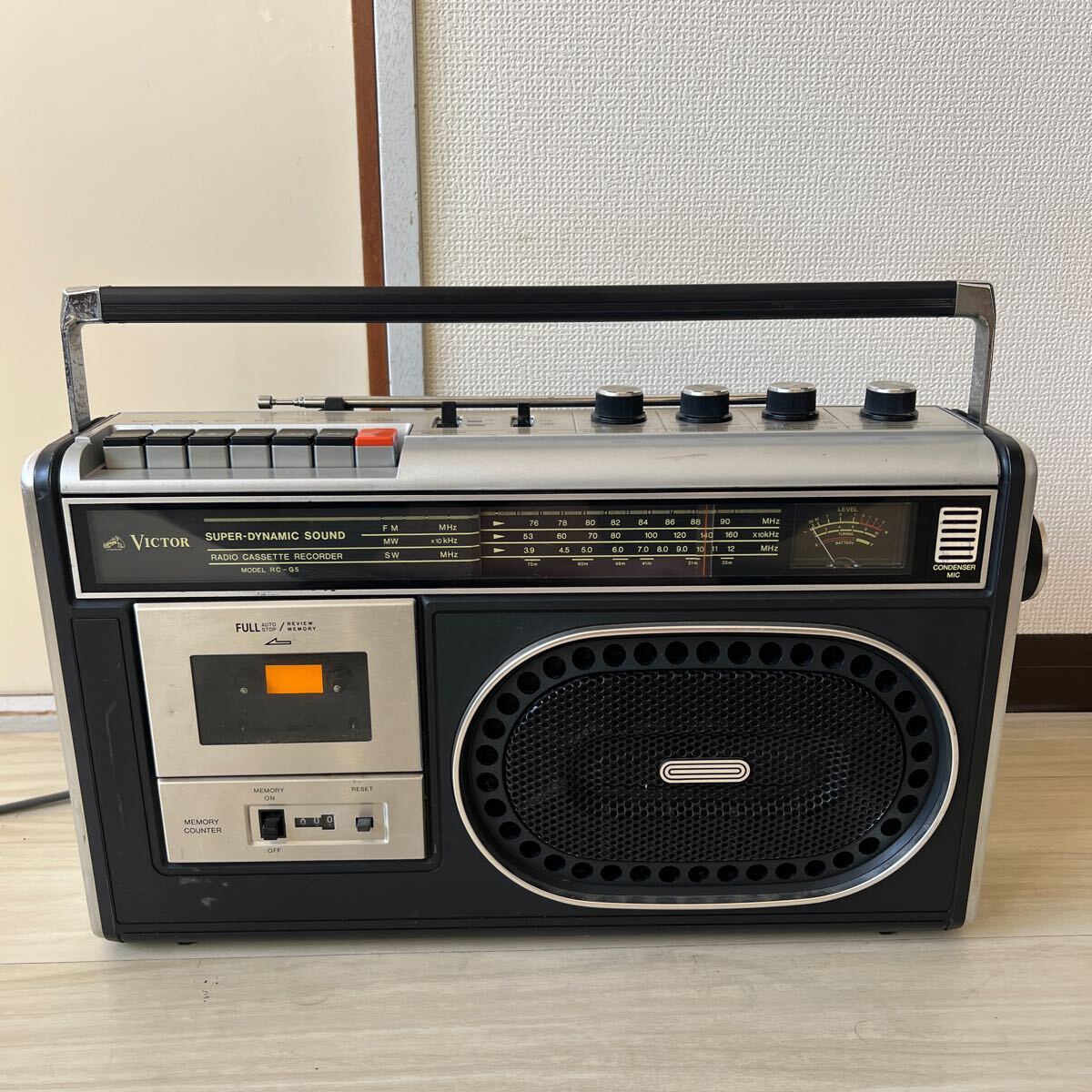VICTOR ビクター ラジオカセットレコーダーRC-G5 SUPER DYNAMICSOUND レトロ 昭和 