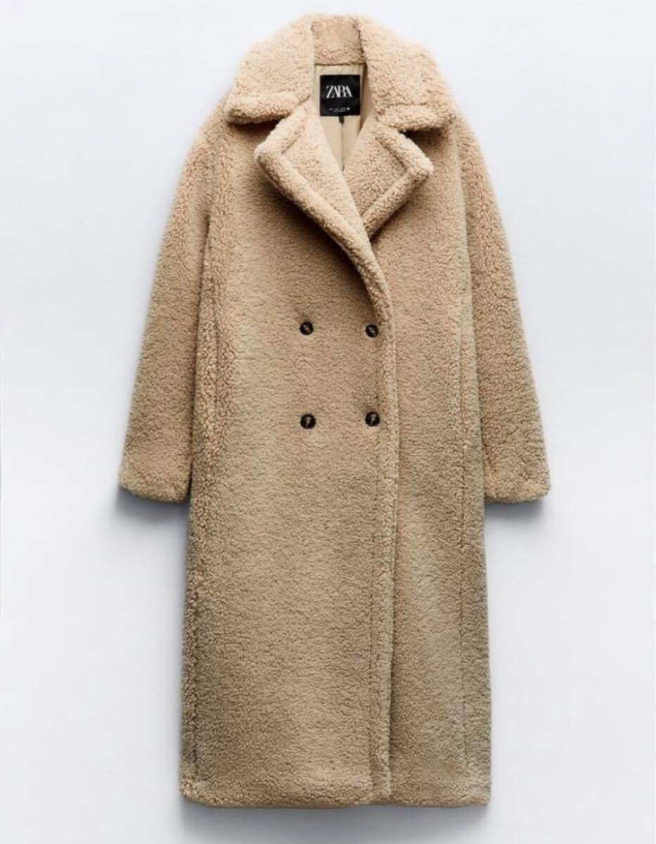 ZARA】ボア生地ロング丈コート 1255/856 (ZARA/コート) 111983590【BUYMA】