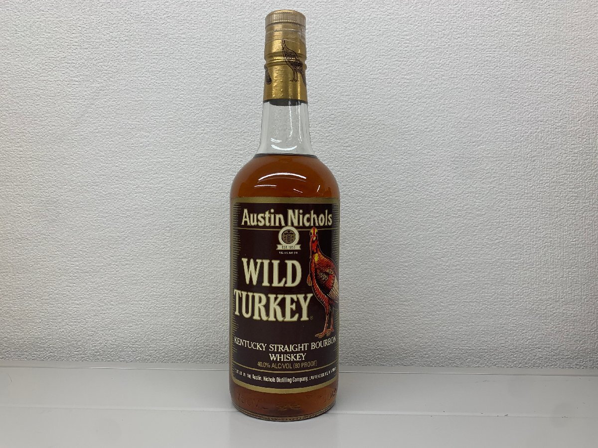 1円スタート【未開栓】ワイルドターキー 750ml 40％ WILD TURKEY バーボン・ウイスキー オールドボトル