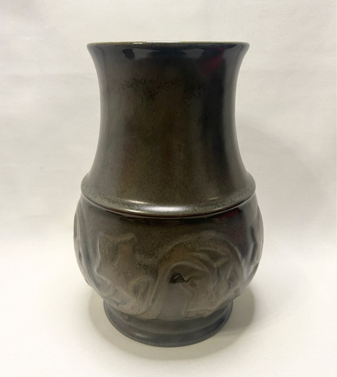 錦光山造 花瓶 骨董 花入 花器 陶器 時代物 貴重 錦光山造 花瓶 骨董 花入 花器 陶器 時代物 貴重