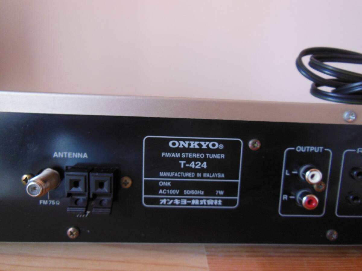 ONKYO オンキョー T-424 FM/AMステレオチューナー|TV ONKYO オンキョー T-424 FM/AMステレオチューナー|TV