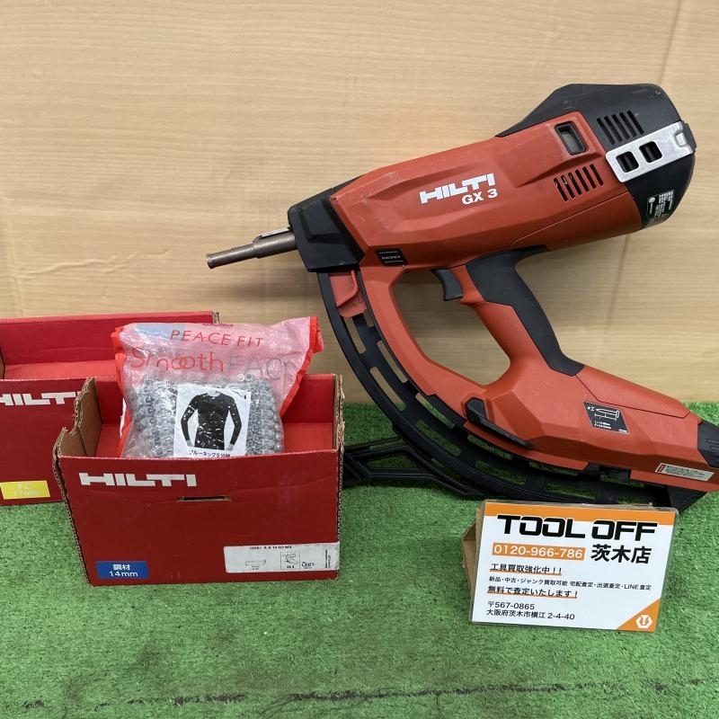 015○ジャンク品○HILTI ガス式鋲打機 GX3 ※本体のみガス 015○ジャンク品○HILTI ガス式鋲打機 GX3 ※本体のみガス
