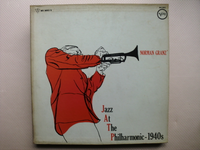 ＊【３LP】【V.A】Jazz At The Philharmonic 1940s／アル・キリアン、デイジー・ガレスピー、レスター・ヤング 他（MV9053/5）（日本盤）
