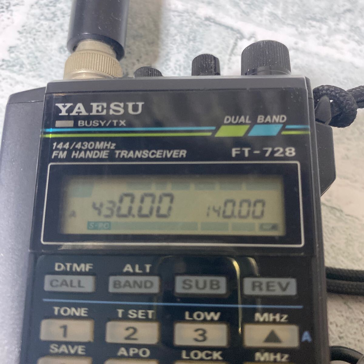 (80)YAESU портативный машина FT-728 FBA-17 текущее состояние товар 