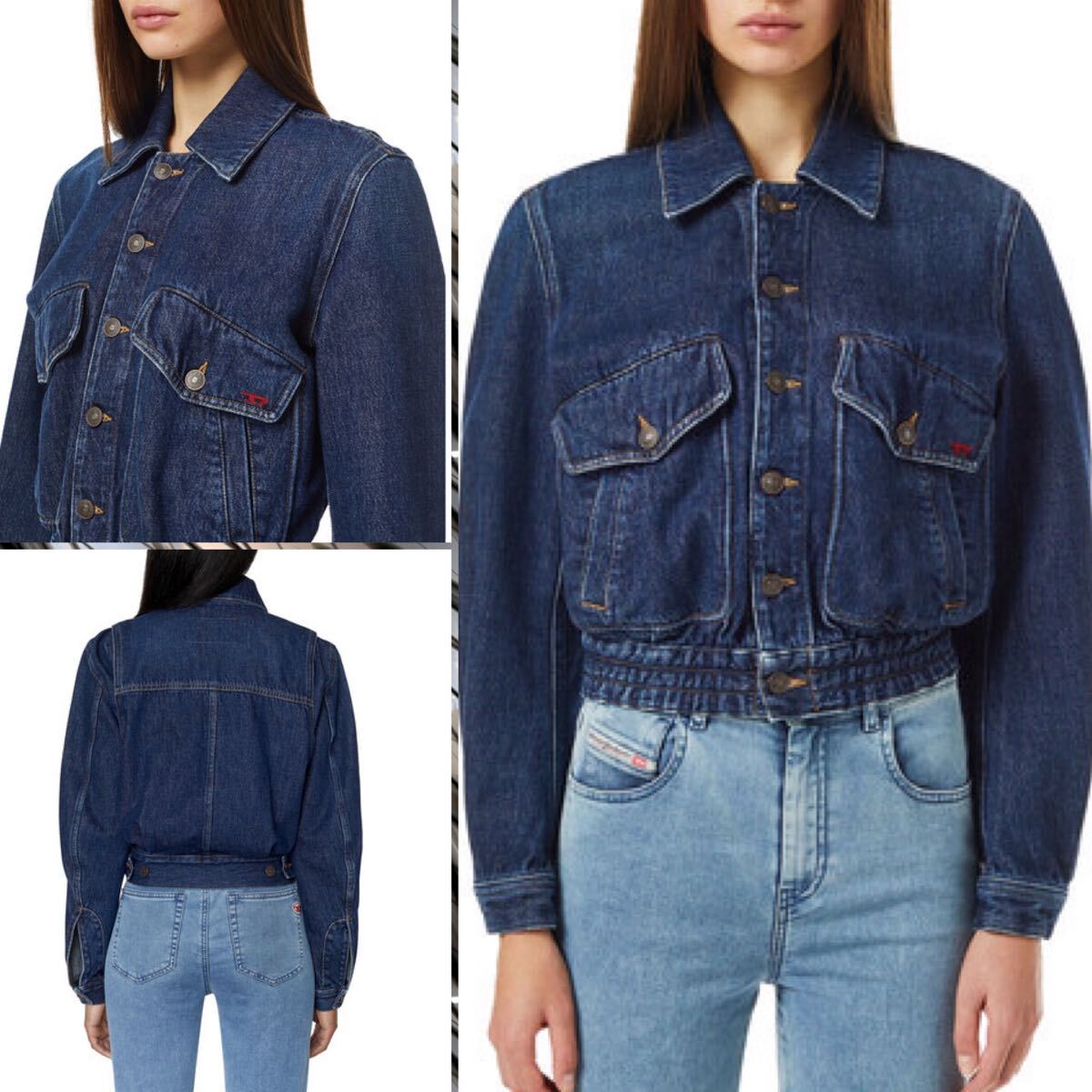 DIESEL ディーゼル DE-TRACY Bomber Jacket デニム ボンバー DIESEL ディーゼル DE-TRACY Bomber Jacket デニム ボンバー