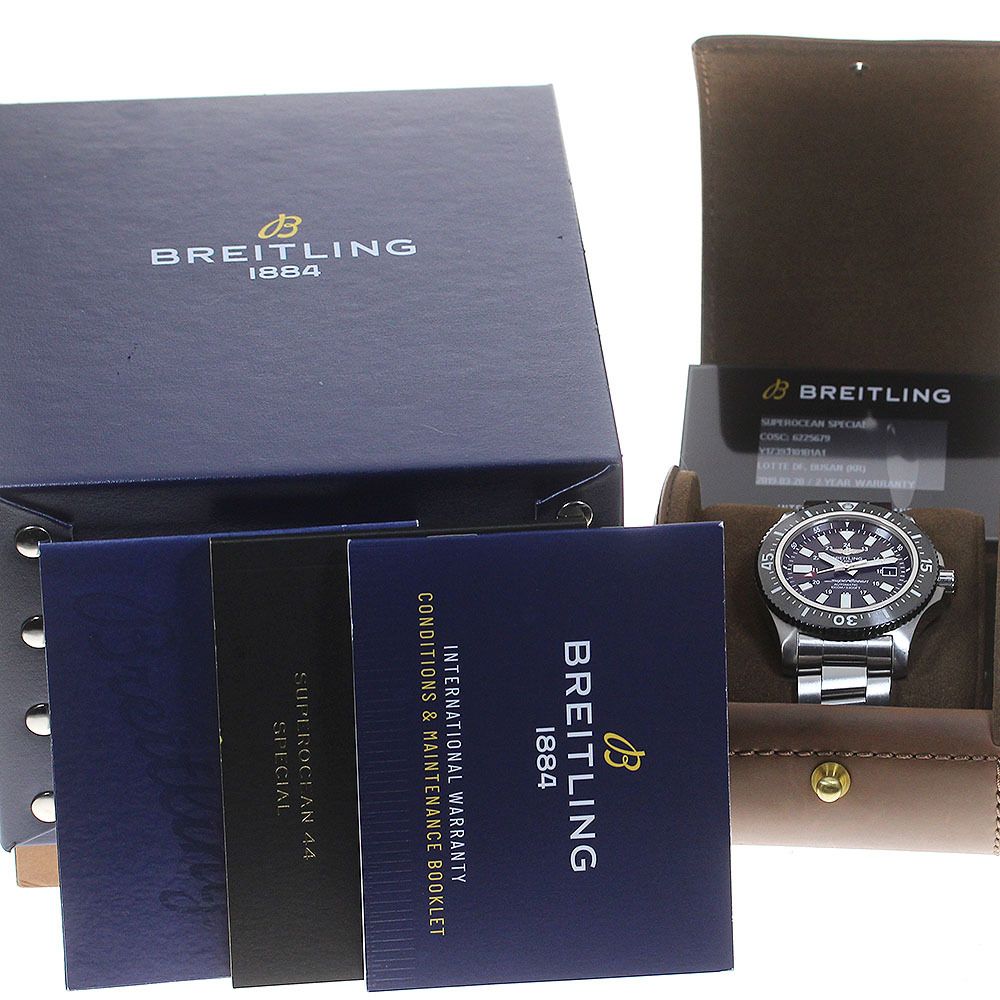 ブライトリング BREITLING Y17393 スーパーオーシャン44 スペシャル デイト 自動巻き メンズ 箱?保証書付き_835713