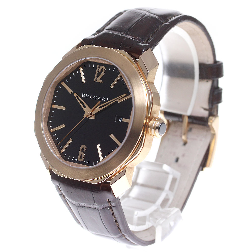 ブルガリ BVLGARI 102702 オクト ローマ デイト K18PG 自動巻き メンズ 保証書付き_837283_画像3