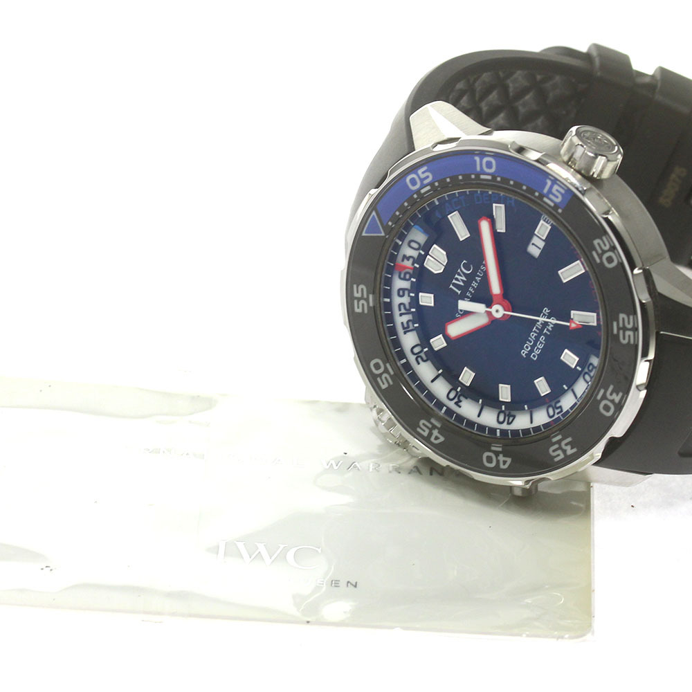 IWC SCHAFFHAUSEN IW354702 アクアタイマー ディープツー デイト 自動巻き メンズ 保証書付き_840373