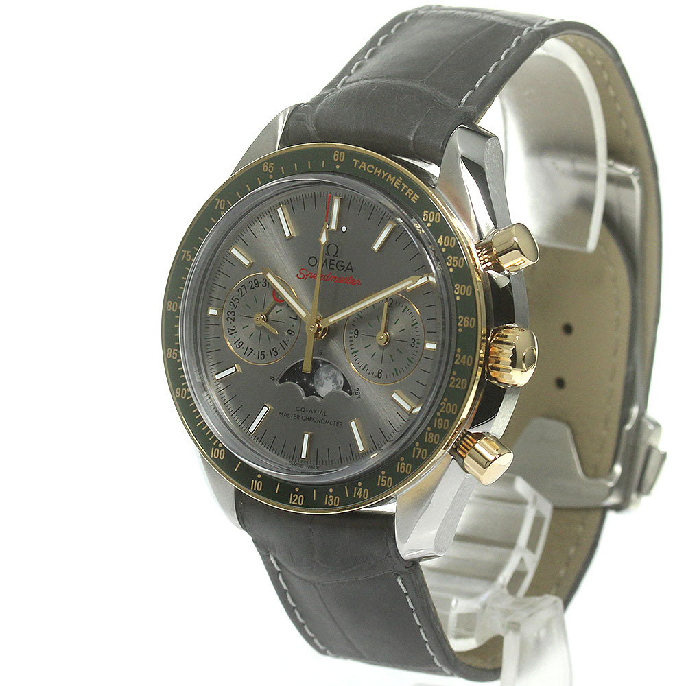  Omega OMEGA 304.23.44.52.06.001 Speedmaster moon phase YG оправа самозаводящиеся часы мужской коробка * с гарантией ._840679