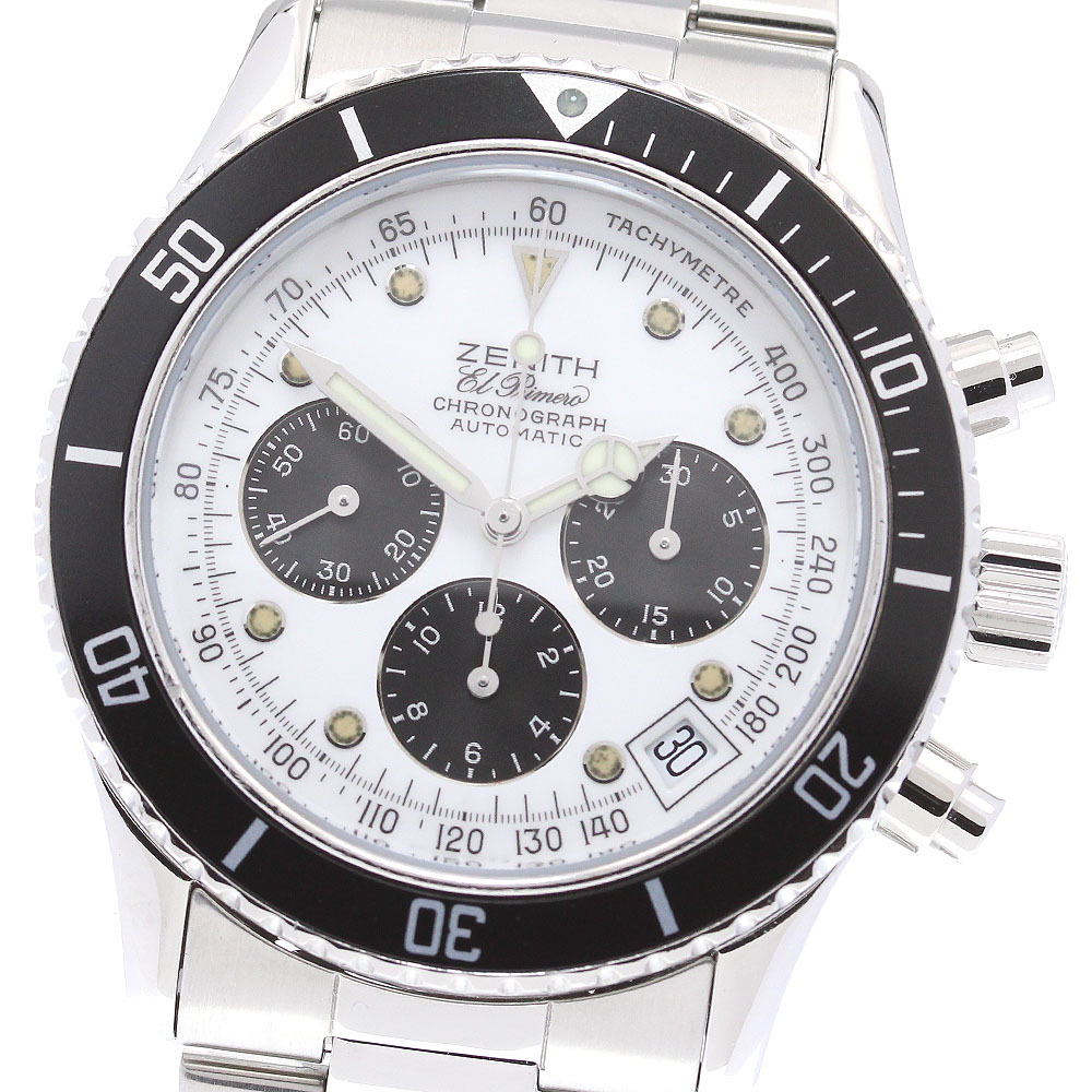 ゼニス ZENITH 02.0310.400 エルプリメロ デルッカ クロノグラフ 自動巻き メンズ 內(nèi)箱付き メーカーOH済_820006