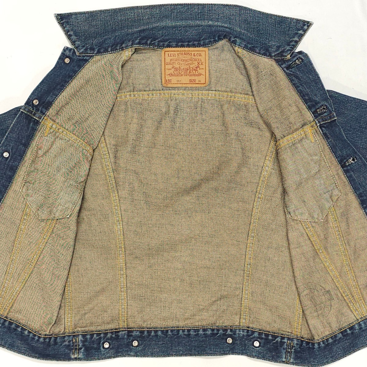 Levi'sリーバイス 71557-02デニムジャケット36日本製3rdサードG Levi'sリーバイス 71557-02デニムジャケット36日本製3rdサードG